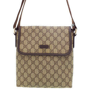 Gucci Supreme GG Plus Messenger Crossbody Bag Brown